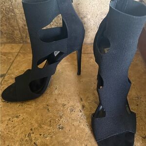 Steve Madden Black Cutout Heels